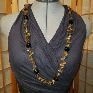 Handmade Tigers Eye Beaded Necklace